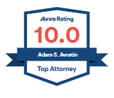 AVVO Rating 10.0 Top Attorney - Adam S. Avratin Esq.